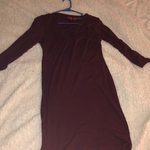 Maroon Bodycon dress